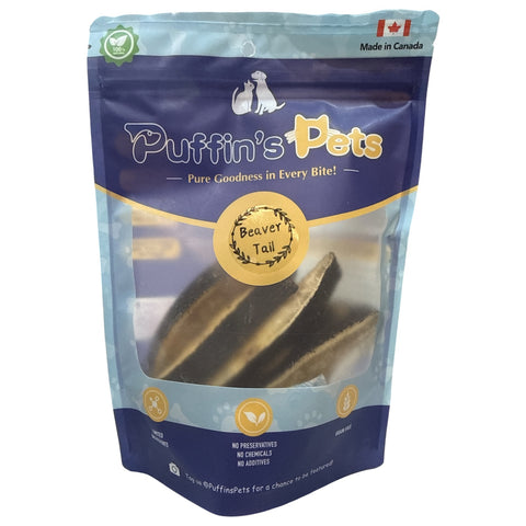 Puffin's Pets - Dehydrated Beaver Tail 100g