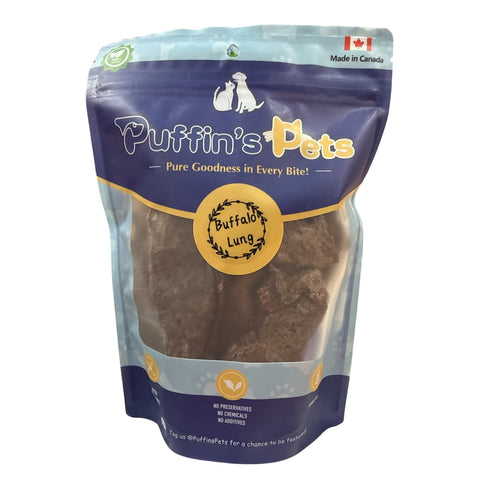 Puffin's Pets - Freeze Dried Buffalo Lung 50g