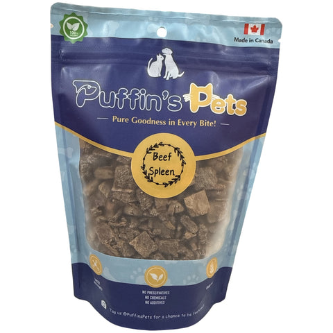 Puffin's Pets - Freeze Dried Beef Spleen 80g