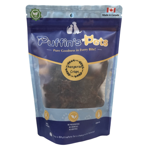 Puffin's Pets - Dehydrated Kangaroo Crisps 60g
