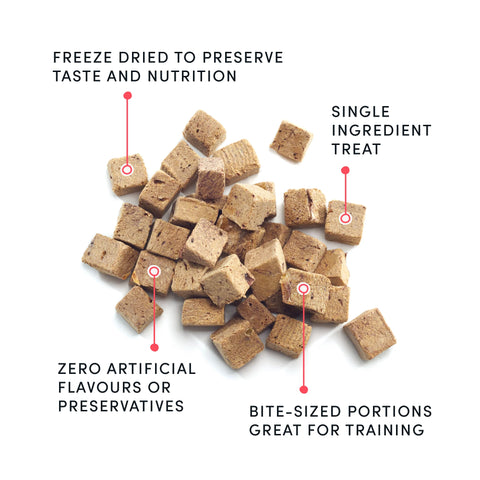 Crumps - Mini Trainers Freeze Dried Pork Hearts Dog 55g
