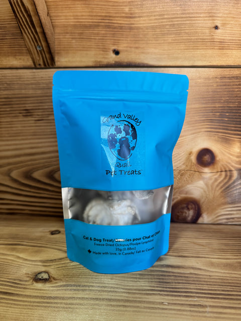 Grand Valley Quail Pet Treats -Freeze Dried Octopus 25G (Dog&Cat)