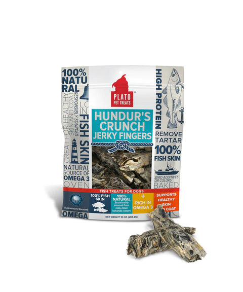 Plato Pet Treats - Hundur's Crunch Jerky Fingers 100g