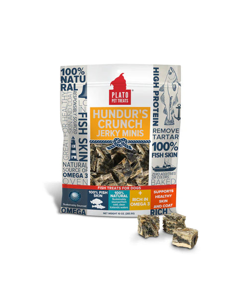 Plato Pet Treats - Hundur's Crunch Jerky Minis 100g