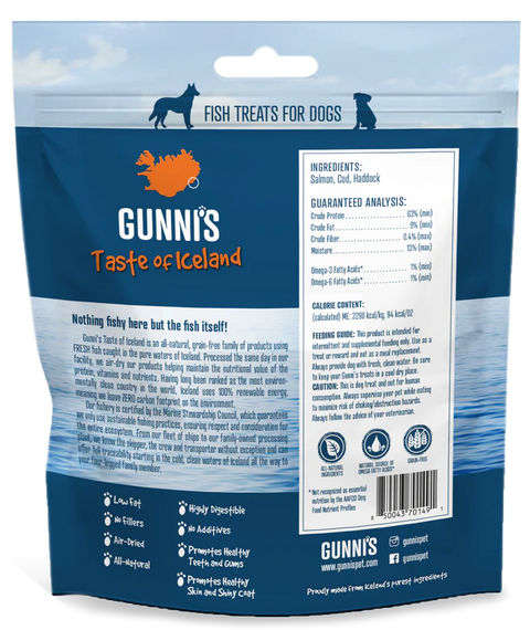 Gunni's Taste of Iceland - Salmon Wafers 5oz