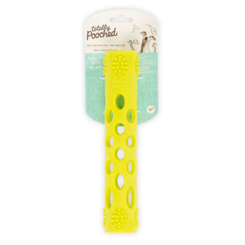 Messy Mutts - Totally Pooched Huff'n Puff Stick Dog Toy, 10"