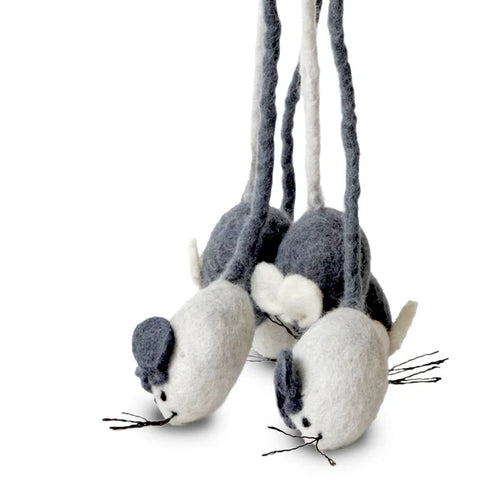 Karma - Wool Felt Cat Teasers - Mouse