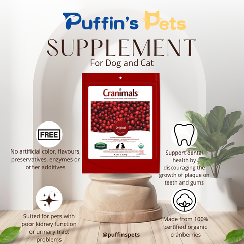 Cranimals - Original Urinary Tract Pet Supplement 120g