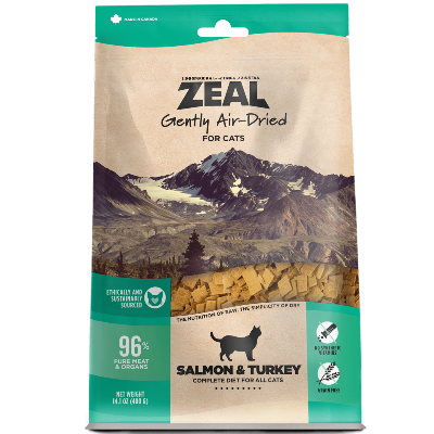 ZEAL - CANADA Gently Air-Dried Grain Free Salmon & Turkey Recipe Cat Food 14-oz