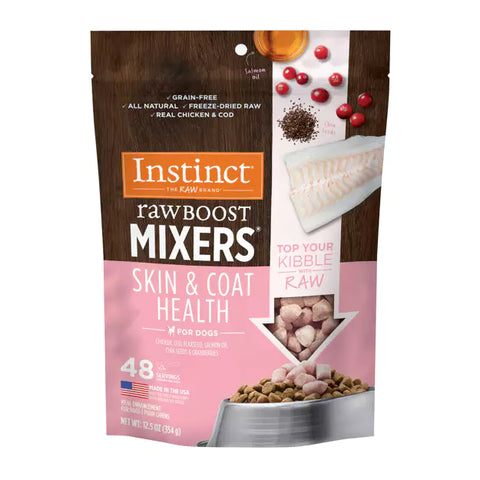 Instinct - Raw Boost Mixers GF FD Dog Food Topper Skin&Coat Health Recipe