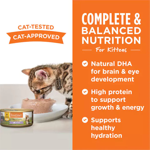 Instinct - Original Grain-Free Pate Canned Kitten Food Chicken Recipe