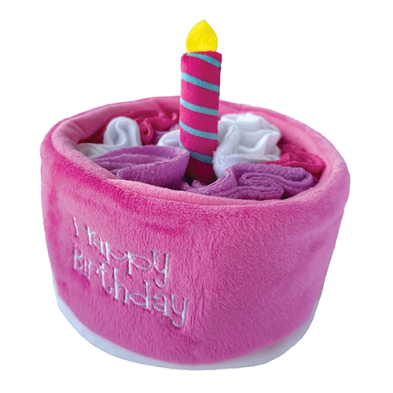foufouBrands™ fouFIT™ Hide 'n Seek Birthday Cake Snuffle Pink 5"