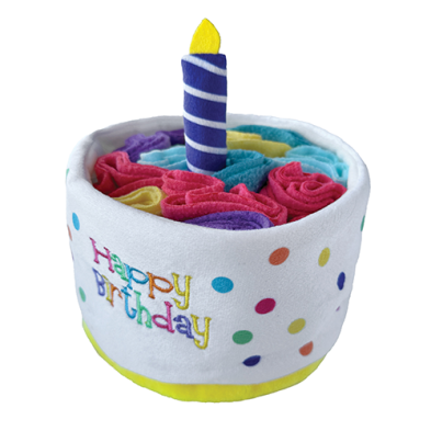 foufouBRANDS™ fouFIT™ Hide 'n Seek Birthday Cake Snuffle Unisex 5" Toy