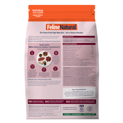 Feline Natural™ - New Zealand Lamb & Venison Feast Freeze Dried Cat Food