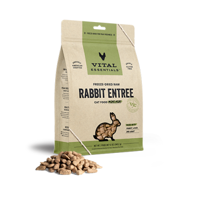 Vital Essentials® - Freeze-Dried Raw Rabbit Entree Cat Food Mini Nibs