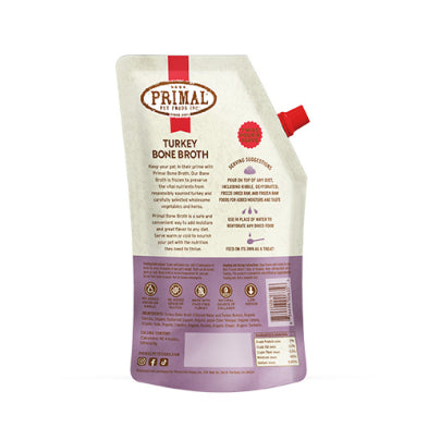 Primal™ - Bone Broth Turkey Recipe Frozen for Dogs & Cats 20oz