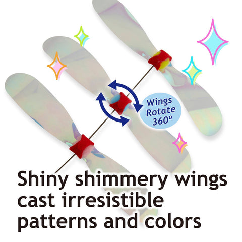 Crinkly Critters Dancing Dragonfly Trio Cat Wand