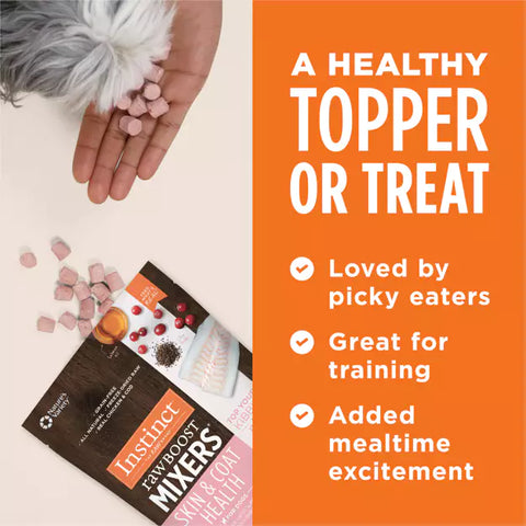 Instinct - Raw Boost Mixers GF FD Dog Food Topper Skin&Coat Health Recipe
