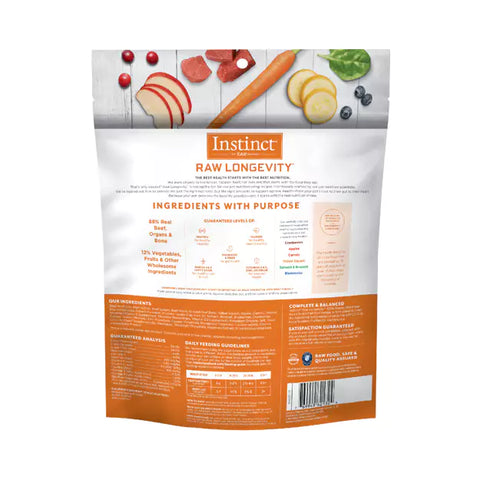 Instinct - Raw Longevity Freeze-Dried Raw Meals for Dogs Beef
