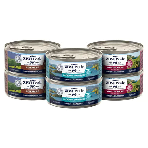 ZIWI - Variety Pack Beef, Venison, Mackerel & Lamb, Cat Wet Food 85g