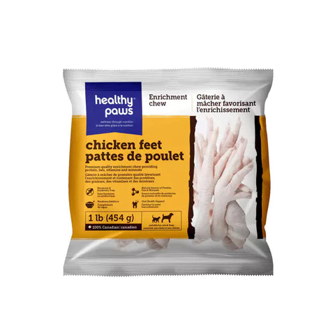 Healthy Paws - Enrichment Raw Chicken Feet 1 lb