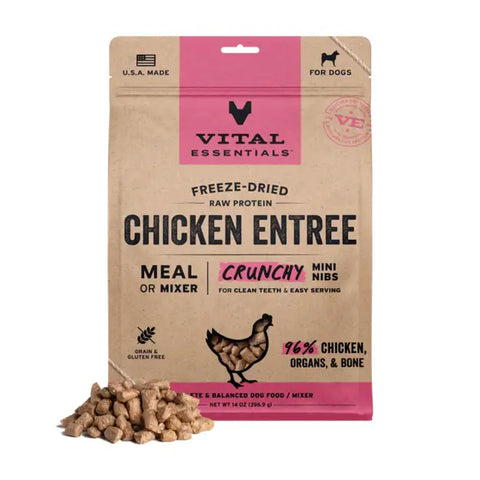 Vital Essentials - Freeze-Dried Raw Crunchy Nibs Dog Food: Chicken