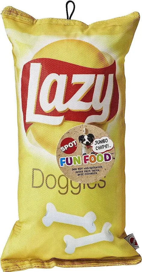 Spot® Fun Food - Lazy Doggie Chips  Dog Toy