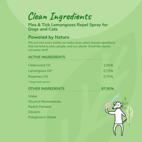 Kin + Kind - Outdoor Shield Spray: Lemongrass (Cat-Safe) 12oz/32oz
